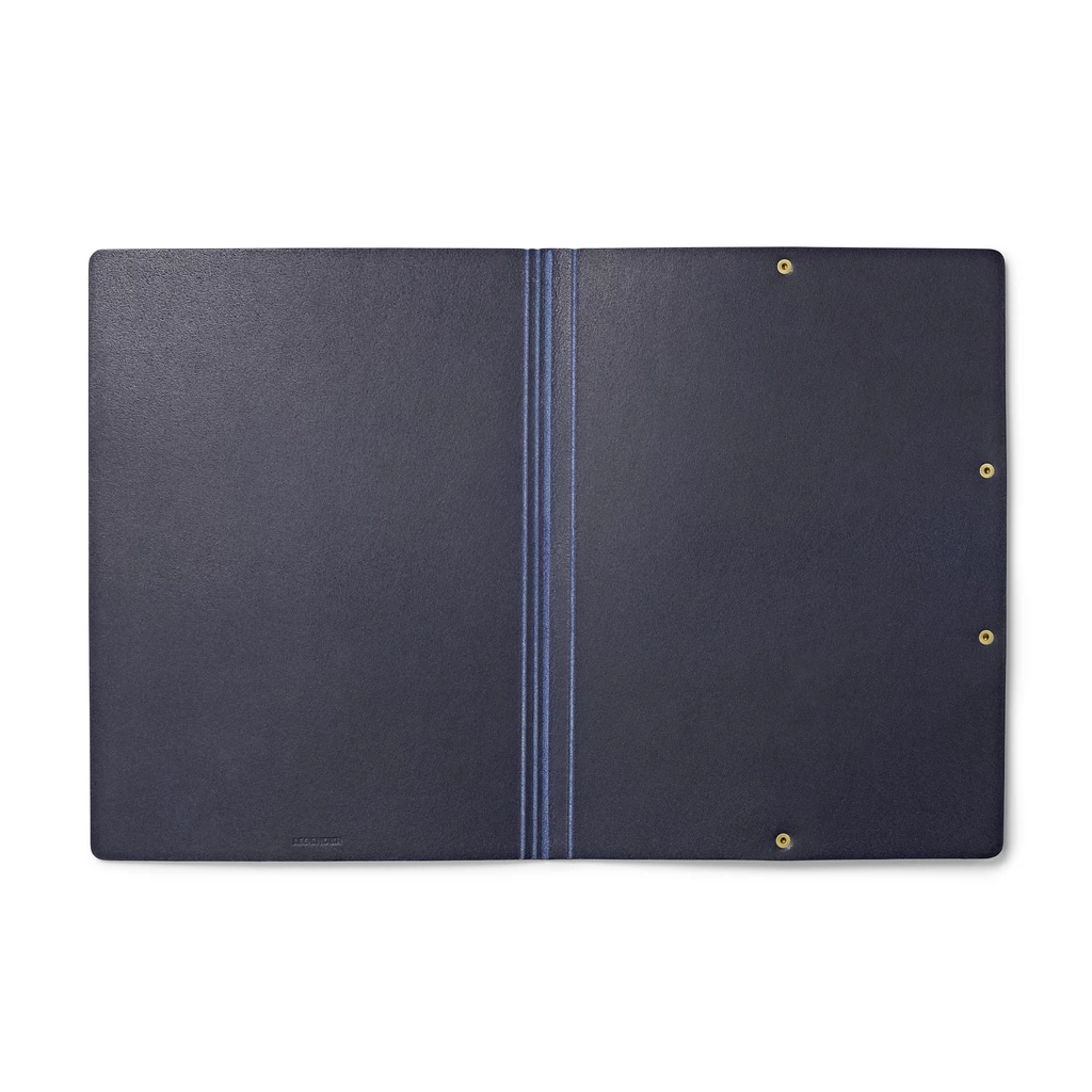 Leder Mappe, Document Folder HYDE Navy