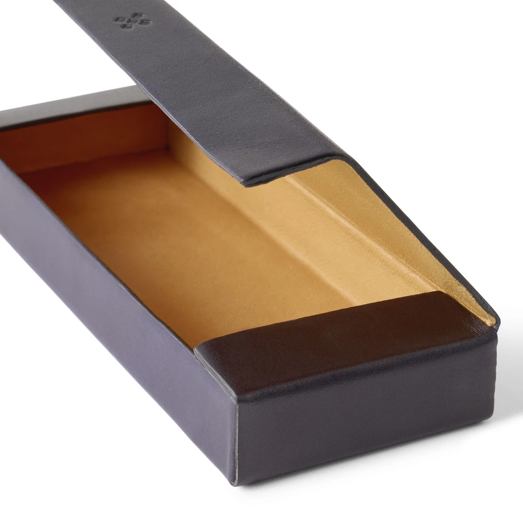 Leder Etui, Leather Case ETWEE Long Navy