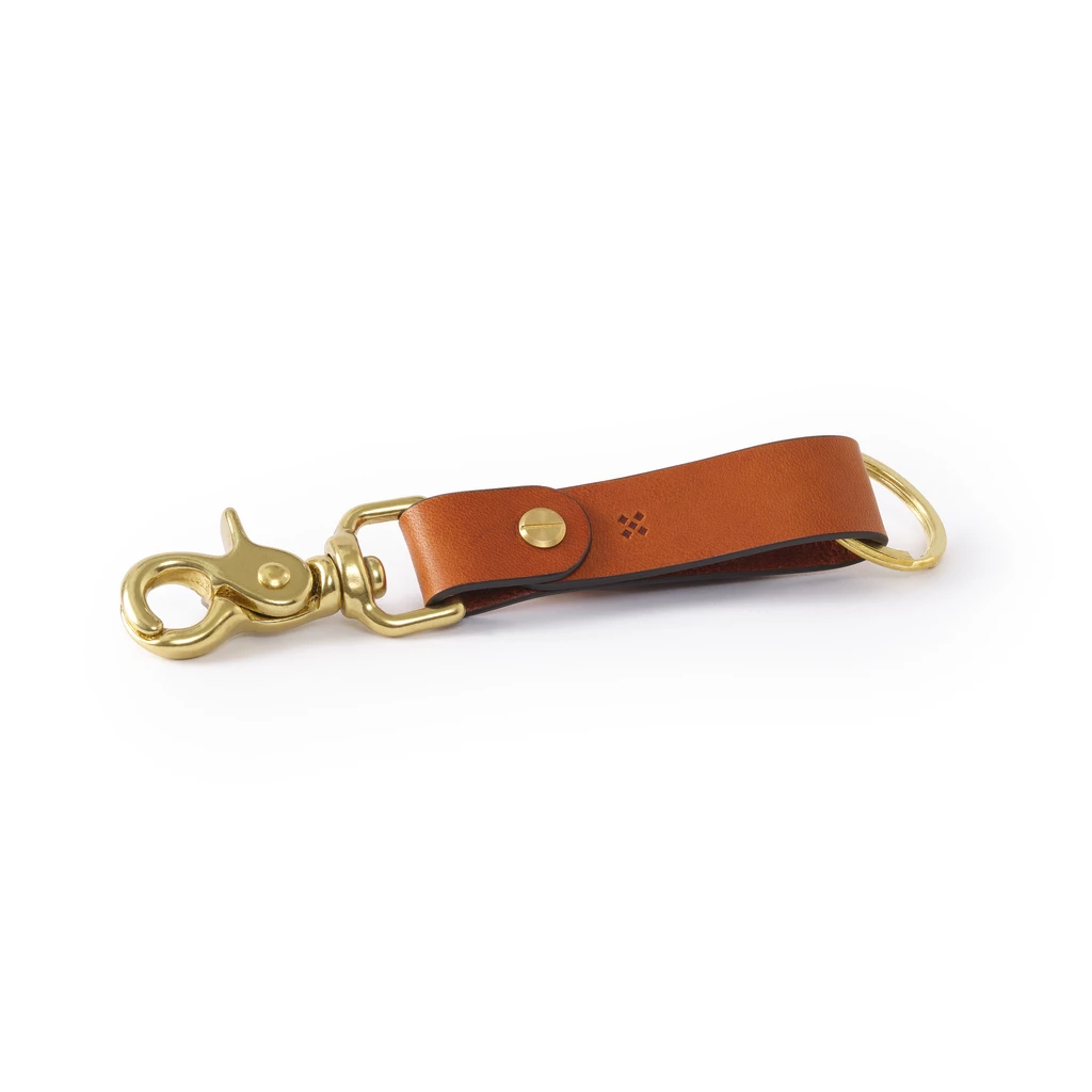 Leder Schlüsselanhänger, Key Chain SPRYNG Chestnut