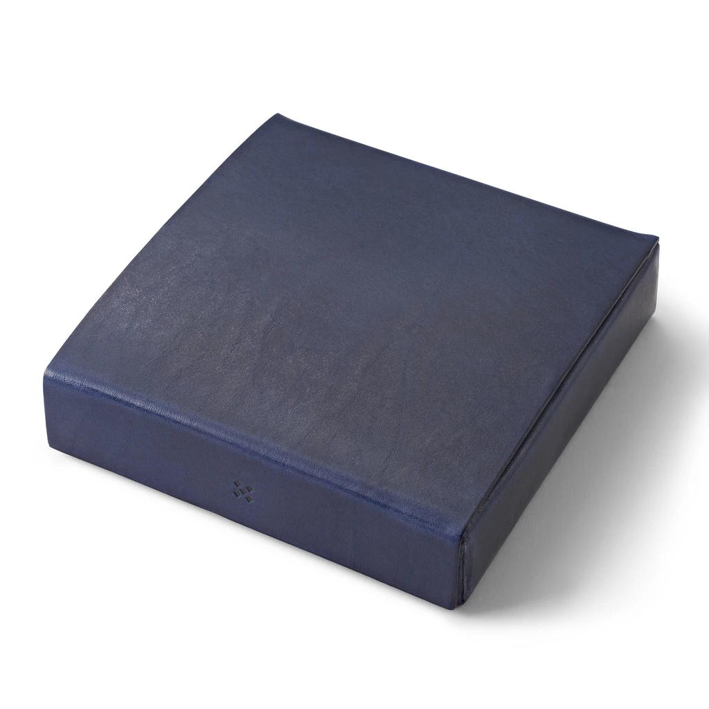 Leder Etui, Leather Case ETWEE Square Navy