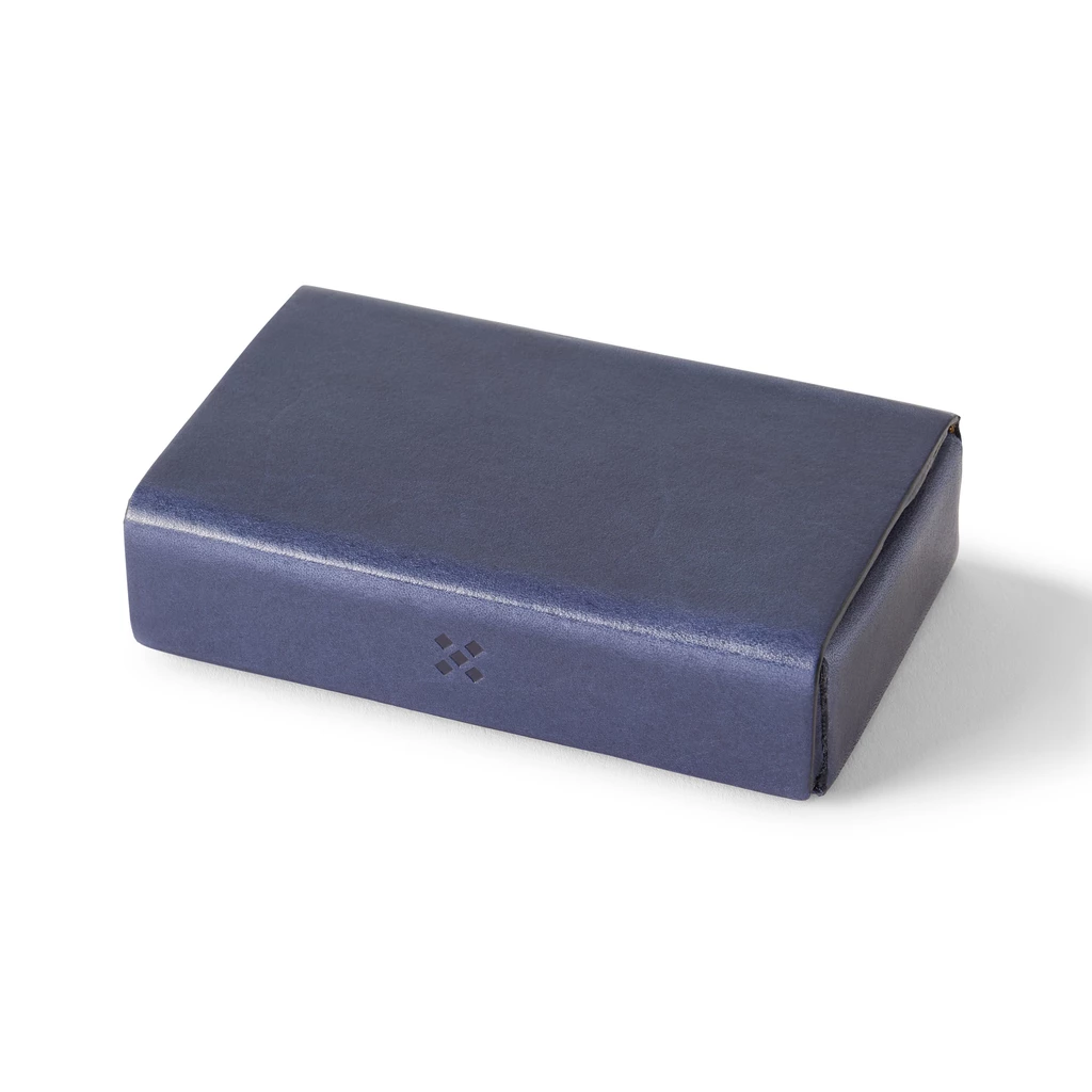 Leder Etui, Leather Case ETWEE Short Navy
