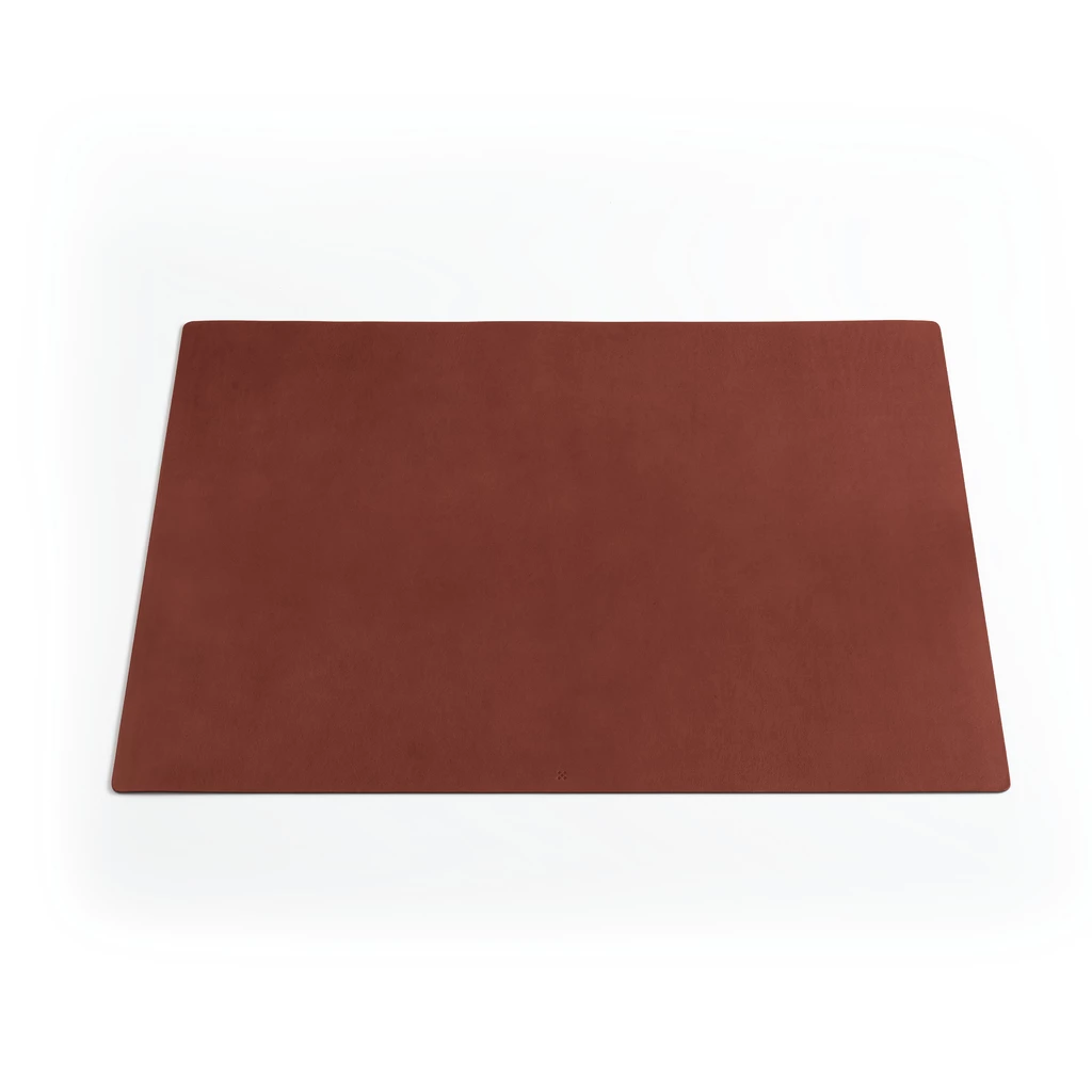 Leder Schreibtischunterlage, Desk Mat WRYTE Chestnut