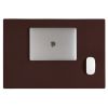 Leder Schreibtischunterlage, Desk Mat WRYTE Mokka